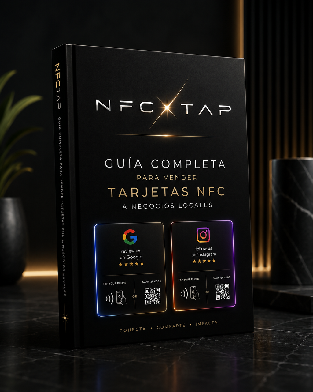 Tarjeta NFC para Reseñas de Google + QR | NFCTAP