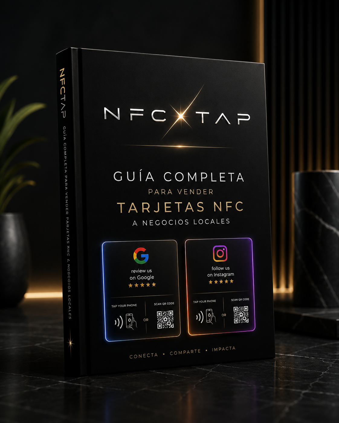 Tarjeta NFC para Reseñas de Google + QR | NFCTAP